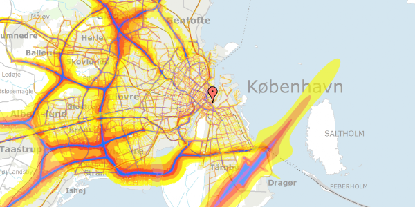 Trafikstøjkort på Nicolai Eigtveds Gade 4, 1402 København K