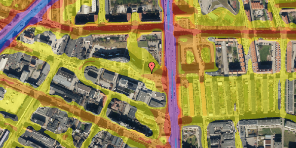 Trafikstøjkort på Dortheavej 2, 2. 8, 2400 København NV