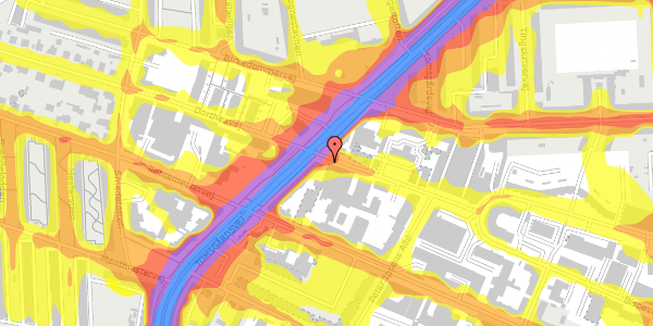 Trafikstøjkort på Dortheavej 47, 2400 København NV