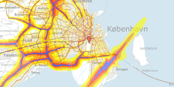 Trafikstøjkort på Hf. Bryggen 49, 2300 København S