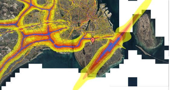 Trafikstøjkort på Else Alfelts Vej 99, 2. tv, 2300 København S