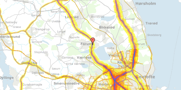 Trafikstøjkort på Rådhustorvet 4, st. , 3520 Farum