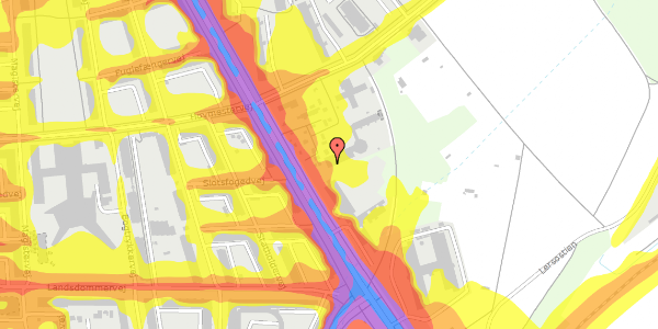 Trafikstøjkort på Tagensvej 188, 1. , 2400 København NV