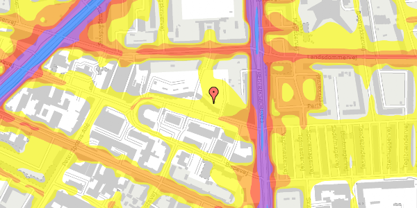 Trafikstøjkort på Dortheavej 2X, 2400 København NV