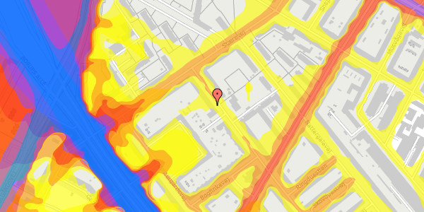 Trafikstøjkort på Rørsangervej 79, st. , 2400 København NV