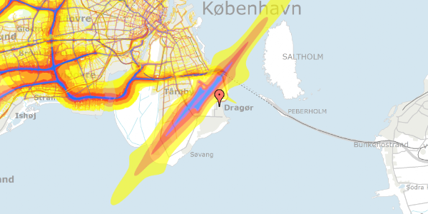 Trafikstøjkort på A.P. Møllers Allé 37, 2791 Dragør