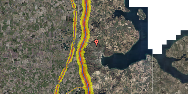 Trafikstøjkort på Lergård 90, . 9, 6200 Aabenraa