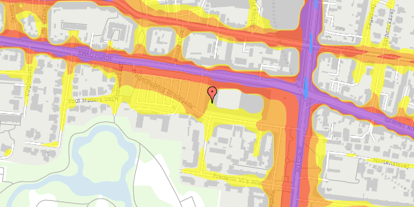 Trafikstøjkort på Frederiksberg Bredegade 8, 5. , 2000 Frederiksberg