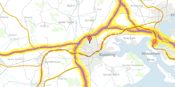 Trafikstøjkort på Golf Alle 1B, 1. , 6000 Kolding