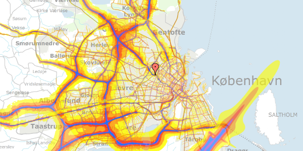 Trafikstøjkort på Jordbærvej 27, 2400 København NV