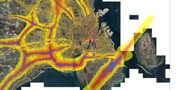 Trafikstøjkort på Rundholtsvej 56, 3. 2, 2300 København S