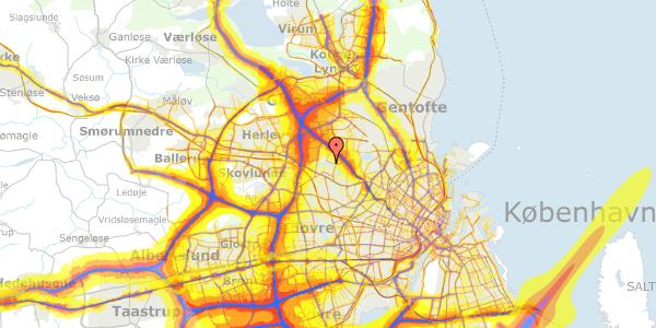 Trafikstøjkort på Hf. Husumhave 202, 2700 Brønshøj