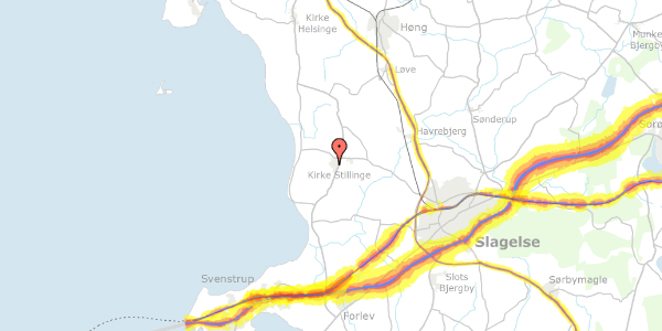 Trafikstøjkort på Havremarken 25, 4200 Slagelse