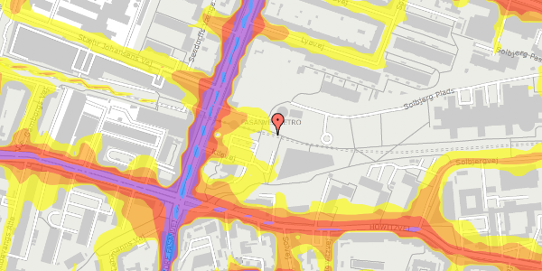 Trafikstøjkort på Nordre Fasanvej 26C, 2000 Frederiksberg