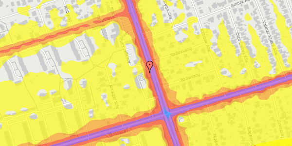Trafikstøjkort på Amager Landevej 44A, 2770 Kastrup