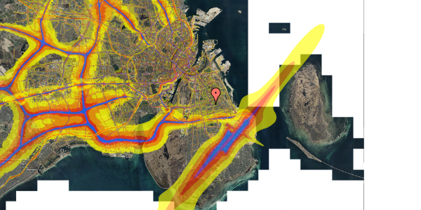 Trafikstøjkort på Gyldenrisvej 4, st. 113, 2300 København S