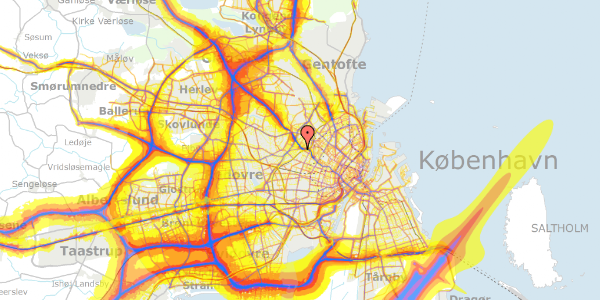 Trafikstøjkort på Jordbærvej 13, 2400 København NV