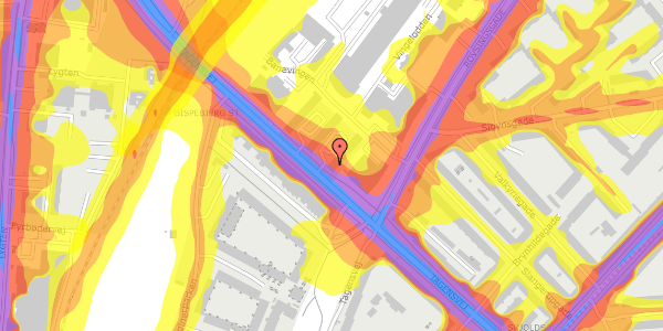 Trafikstøjkort på Tagensvej 152, 3. , 2200 København N