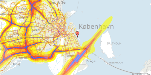 Trafikstøjkort på Amager Strandvej 112L, 2. th, 2300 København S