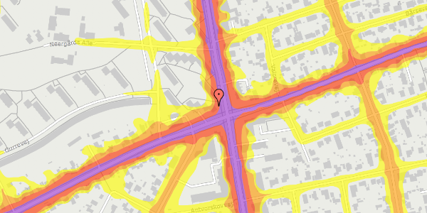 Trafikstøjkort på Hvidovrevej 336A, 1. tv, 2650 Hvidovre