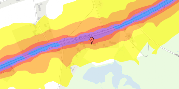Trafikstøjkort på Hillerødvejen 53, 3480 Fredensborg