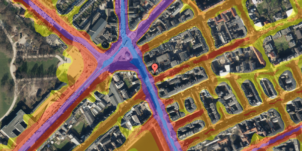 Trafikstøjkort på Østerbrogade 66, 2. , 2100 København Ø