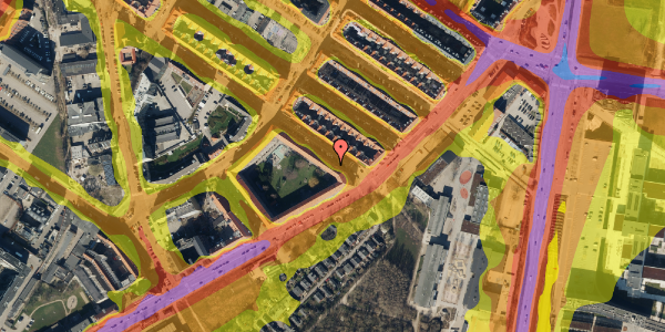 Trafikstøjkort på Halfdansgade 34, 5. , 2300 København S