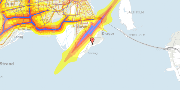 Trafikstøjkort på Bachersmindevej 11, . h017, 2791 Dragør