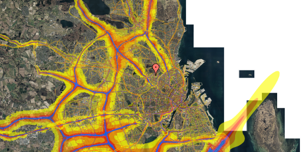 Trafikstøjkort på Dortheavej 39A, st. , 2400 København NV