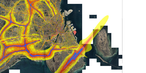 Trafikstøjkort på Amager Strandvej 162N, 3. th, 2300 København S