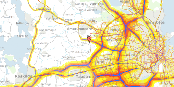 Trafikstøjkort på Risbyvej 9, 1. , 2765 Smørum