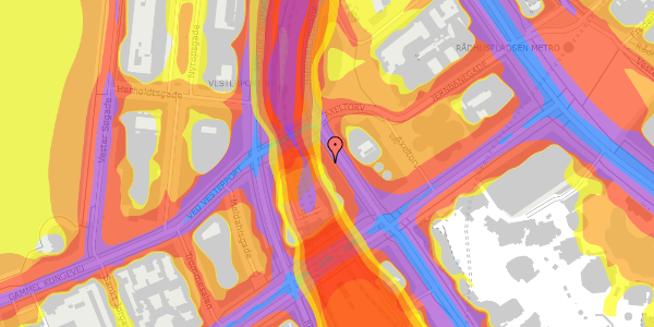 Trafikstøjkort på Hammerichsgade 5, kl. , 1611 København V