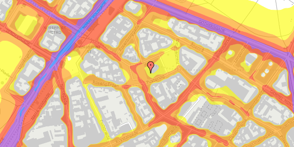 Trafikstøjkort på Kultorvet 2, 1175 København K