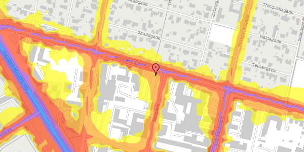 Trafikstøjkort på Katrinebjergvej 103, 8200 Aarhus N