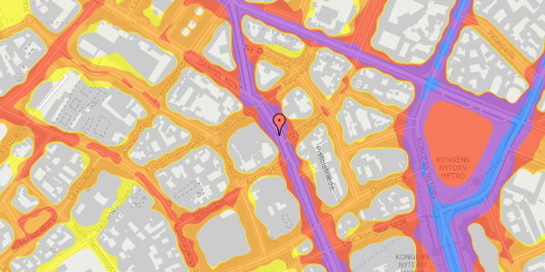 Trafikstøjkort på Gammel Mønt 5, 1117 København K