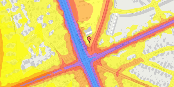 Trafikstøjkort på Arnold Nielsens Boulevard 140, 2650 Hvidovre