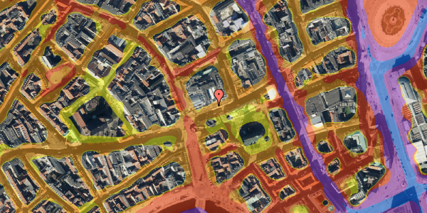 Trafikstøjkort på Østergade 54, 4. , 1100 København K