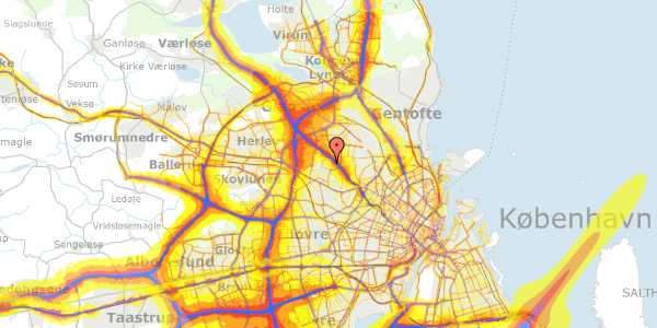 Trafikstøjkort på Arkaderne 64, 2. 4, 2700 Brønshøj