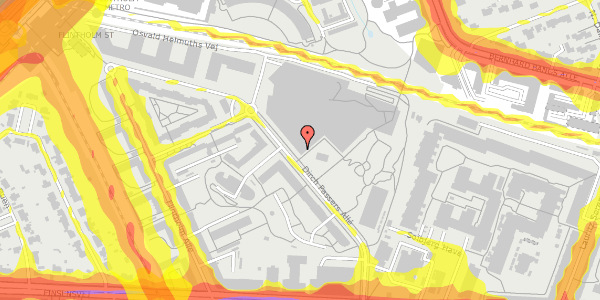 Trafikstøjkort på Dirch Passers Allé 22, 2000 Frederiksberg