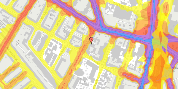 Trafikstøjkort på Vibevej 9, 1. , 2400 København NV