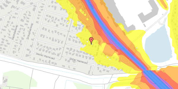 Trafikstøjkort på Øster Hanevad 24, 2740 Skovlunde