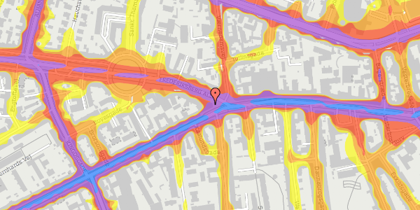 Trafikstøjkort på Vesterbrogade 84, 3. , 1620 København V