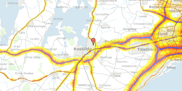 Trafikstøjkort på Himmelev Have 42, 4000 Roskilde