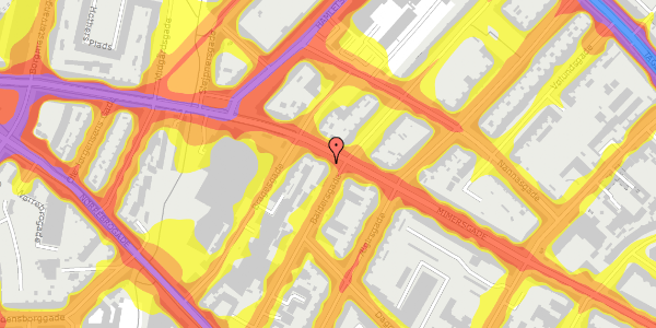 Trafikstøjkort på Mimersgade 61B, 4. tv, 2200 København N