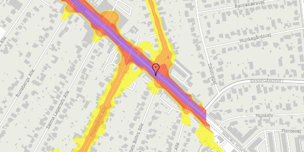 Trafikstøjkort på Søborg Hovedgade 51, 2860 Søborg