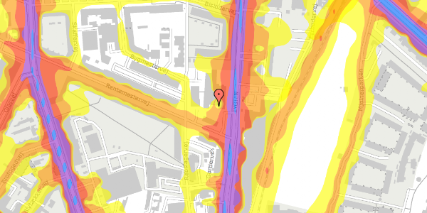 Trafikstøjkort på Rentemestervej 2B, 2400 København NV