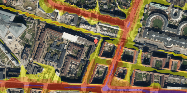 Trafikstøjkort på Lauritz Sørensens Vej 45, 4. , 2000 Frederiksberg