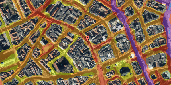 Trafikstøjkort på Købmagergade 19, st. th, 1150 København K