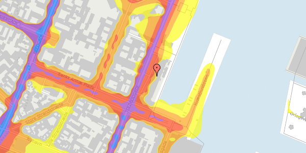 Trafikstøjkort på Toldbodgade 26, 1253 København K