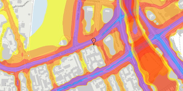 Trafikstøjkort på Gammel Kongevej 3A, 1610 København V